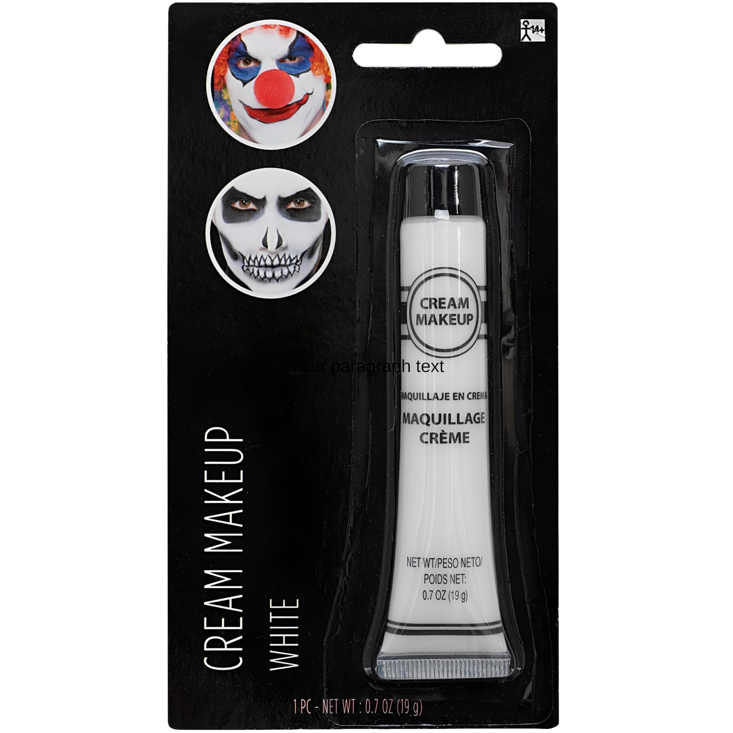 Foto 3 pulgar | Crema De Maquillaje Amscan White 20 Ml Bold Duradera Full Cover - Venta Internacional.