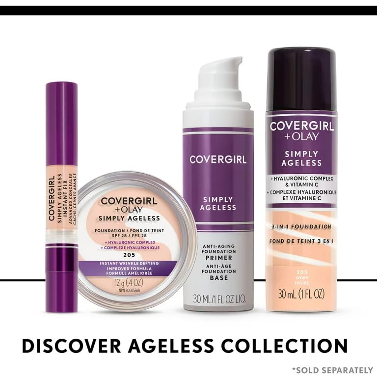 Foto 4 | Base De Maquillaje Líquida Covergirl & Olay Simply Ageless 3 En 1 - Venta Internacional.