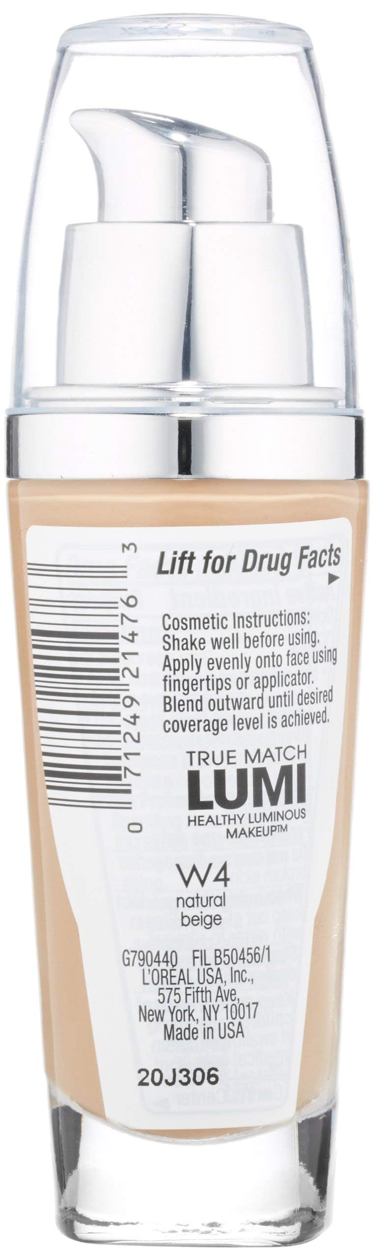 Foto 7 pulgar | Maquillaje L'oreal Paris True Match Lumi Healthy W4 Natural Beige - Venta Internacional.