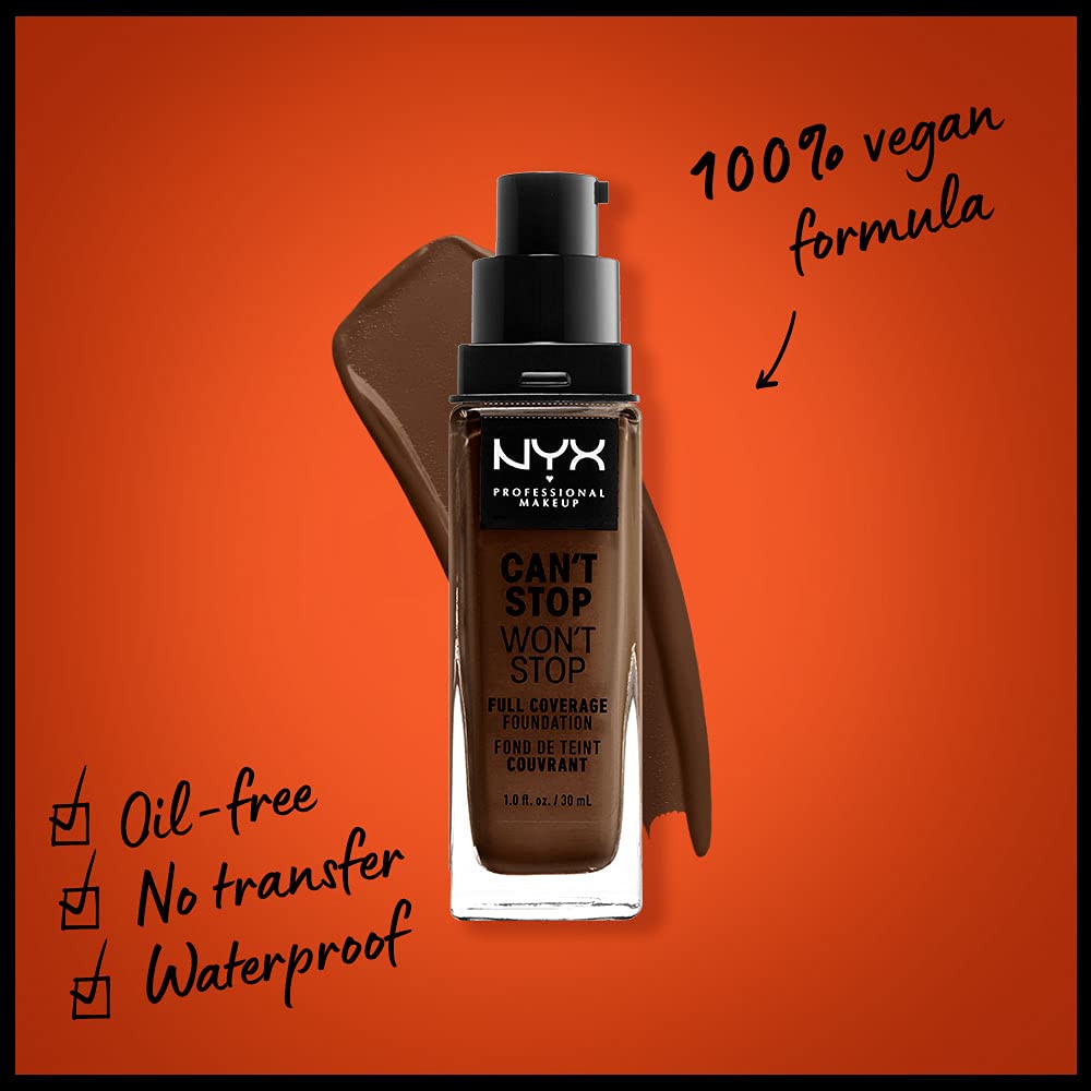 Foto 3 pulgar | Foundation Nyx Professional Makeup Can't Stop Won't Stop - Venta Internacional.