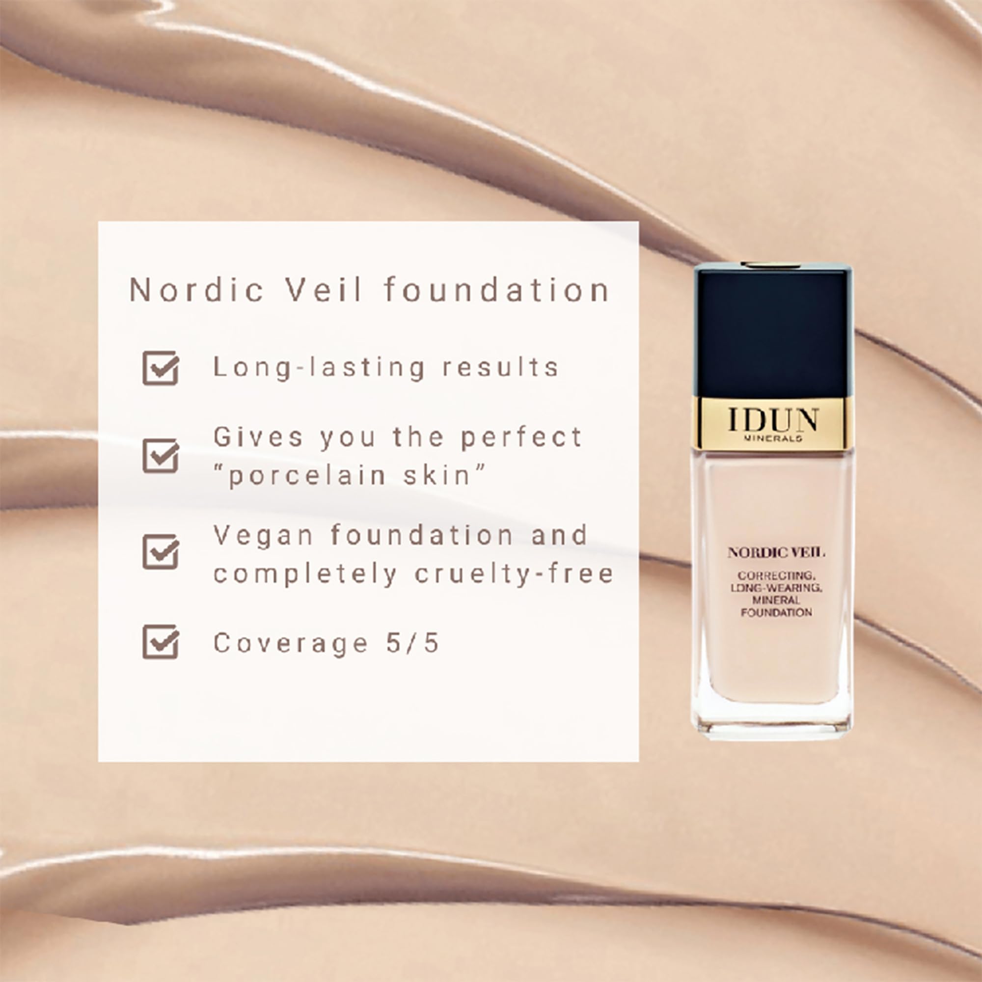 Foto 2 | Base Idun Minerals Nordic Veil 314 Ylva 26 Ml - Venta Internacional.