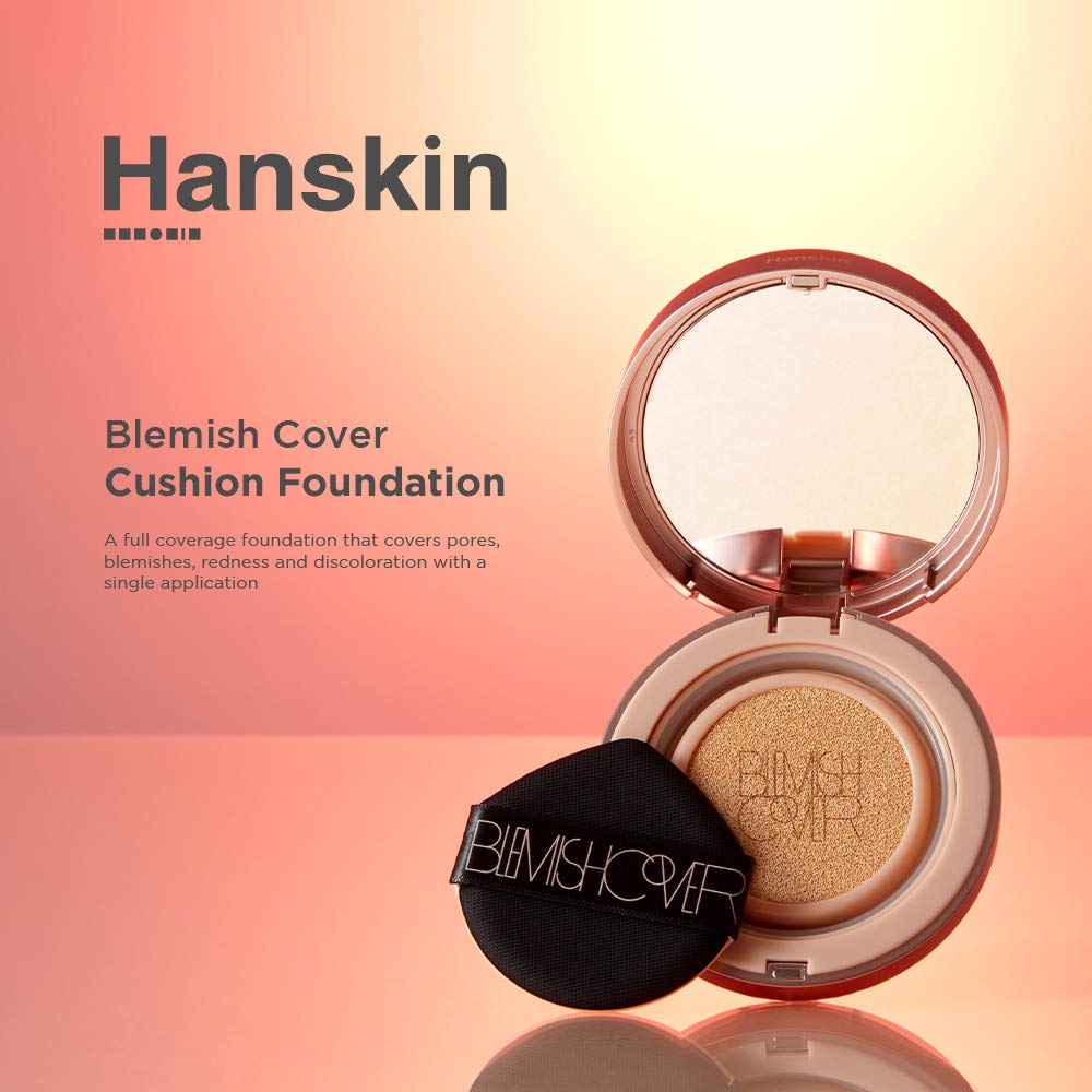 Foto 3 pulgar | Funda Cushion Foundation Hanskin Para Ocultar Imperfecciones, Spf50+ #21 - Venta Internacional.
