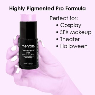 Foto 2 | Crema De Maquillaje Blend Stick Mehron Face Paint, 21 G, Color Morado Pastel - Venta Internacional.