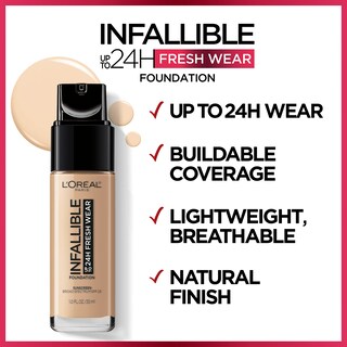Foto 5 | Base De Maquillaje L'oreal Paris Infallible, Hasta 24 Horas, Rosa Natural, 30 Ml - Venta Internacional.