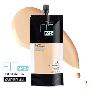 Foto 2 | Base de Maquillaje Líquida Maybelline Fit Me Matte 220 Natural Beige - Venta Internacional