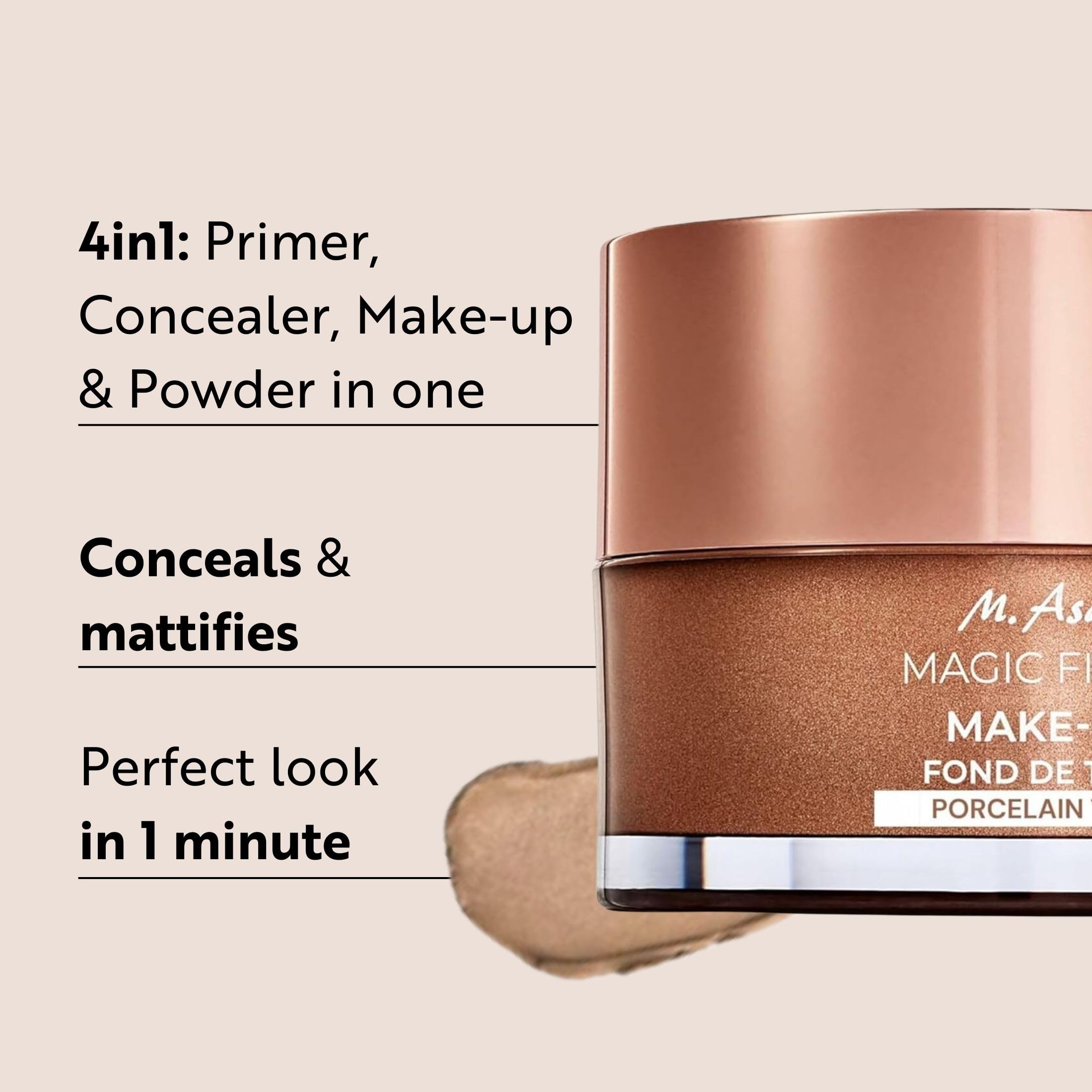 Foto 2 | Mousse De Maquillaje M. Asam Magic Finish, Tinte Para Porcelana, 30 Ml - Venta Internacional.