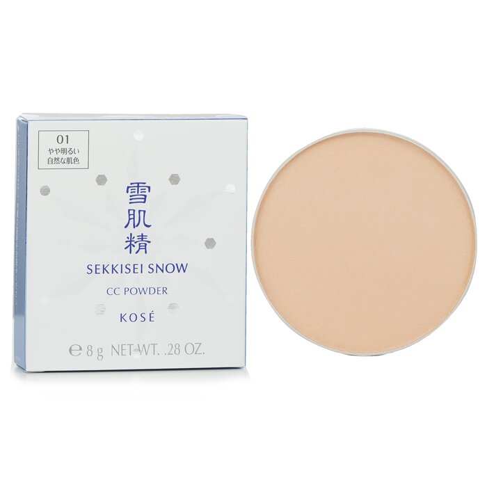 Foto 6 pulgar | Funda Cc Powder Sekkisei Snow Spf 14 #01 Con Esponja - Venta Internacional.