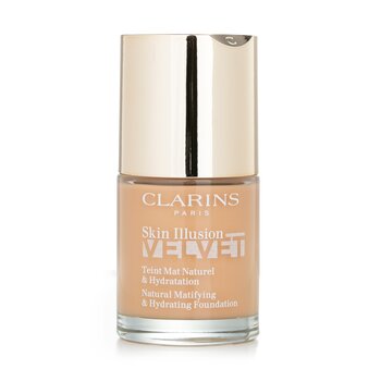 Base De Maquillaje Clarins Skin Illusion Velvet Hydrating #112c Ambe - Venta Internacional.