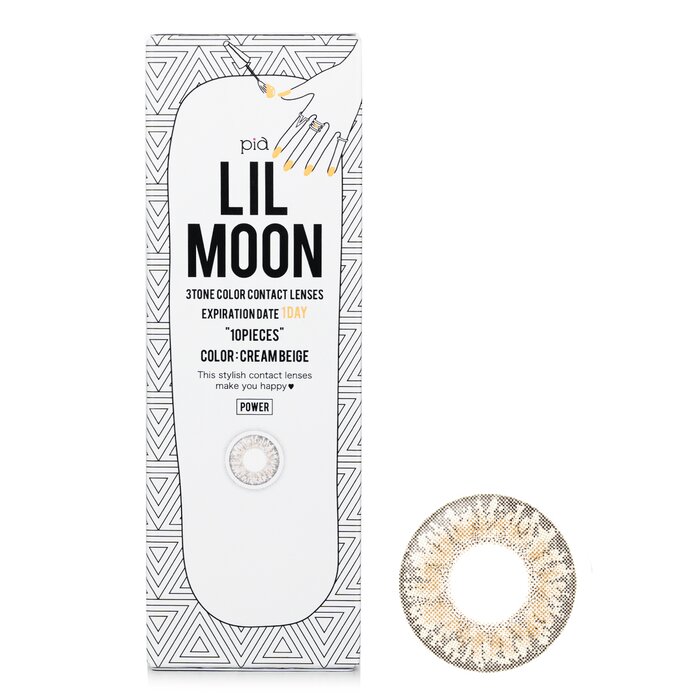 Lentes de Contacto Lilmoon Cream Beige 1 Day 4.00 - Pia - Protección UV - Venta Internacional