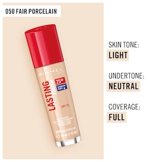 Foto 4 | Porcelana Transparente Foundation Rimmel London Lasting Finish 25 Hr 50 - Venta Internacional.