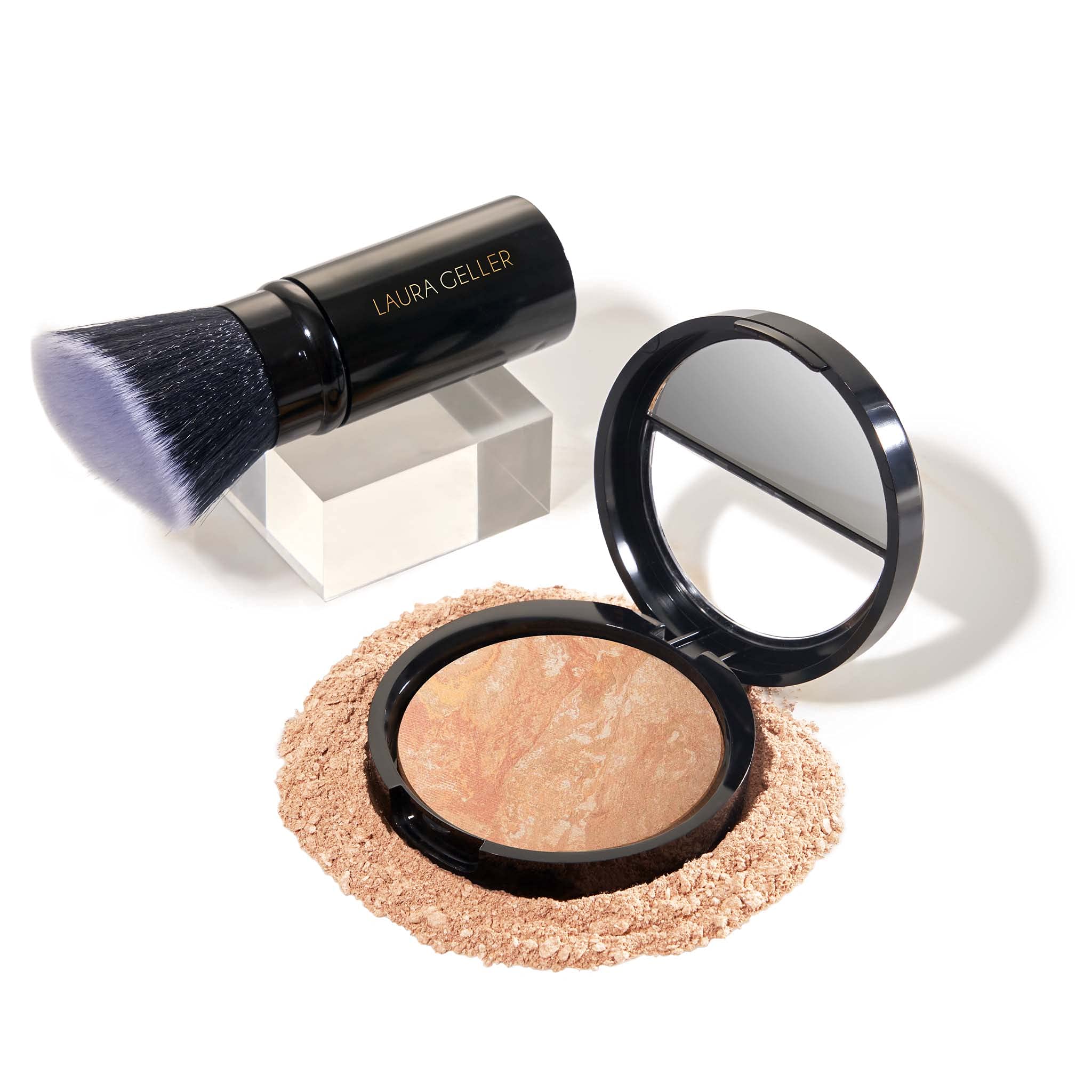 Set De Maquillaje Laura Geller New York Foundation Con Brocha Kabuki - Venta Internacional.