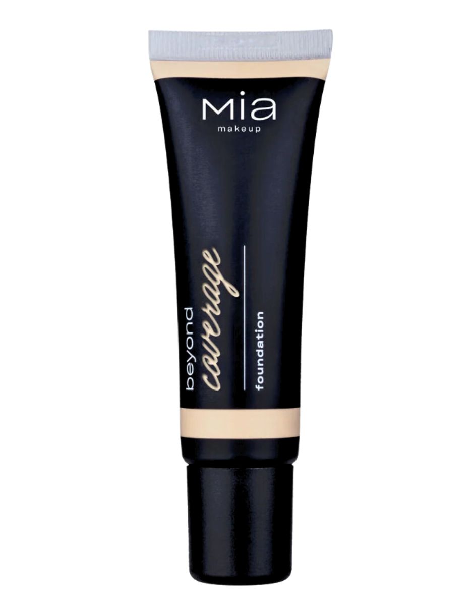 Base De Maquillaje Mia Cosmetics Cobertura Media Tono Porcelain 01