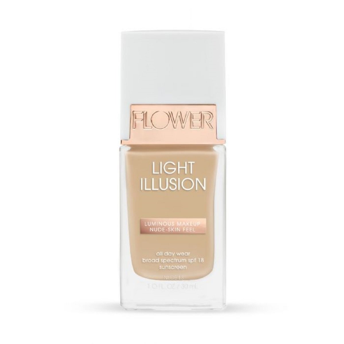 Base De Maquillaje Líquida Flower Beauty Light Illusion Spf18 Nude - Venta Internacional.