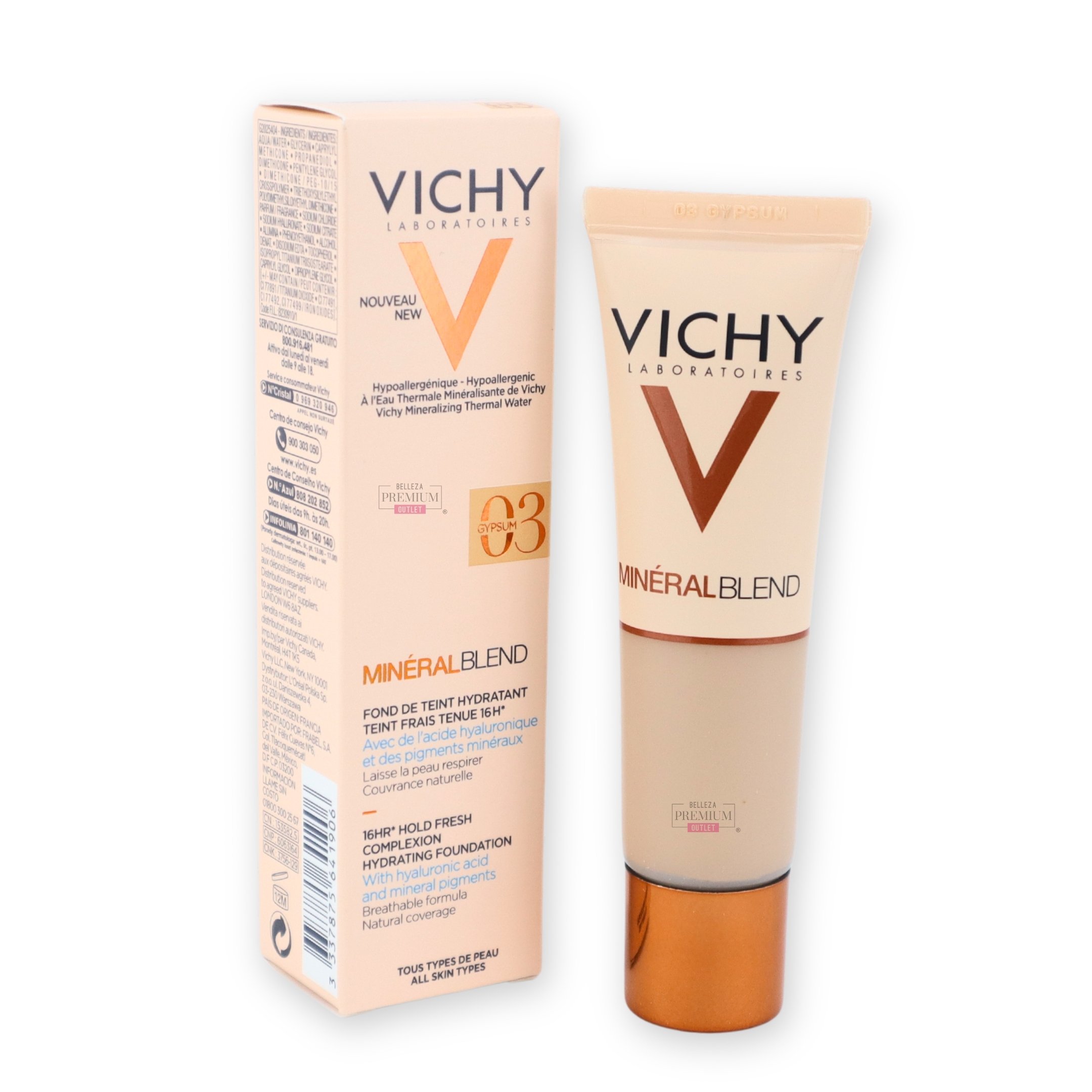 Base de Maquillaje Vichy Mineralblend Gypsum 03 30 ml