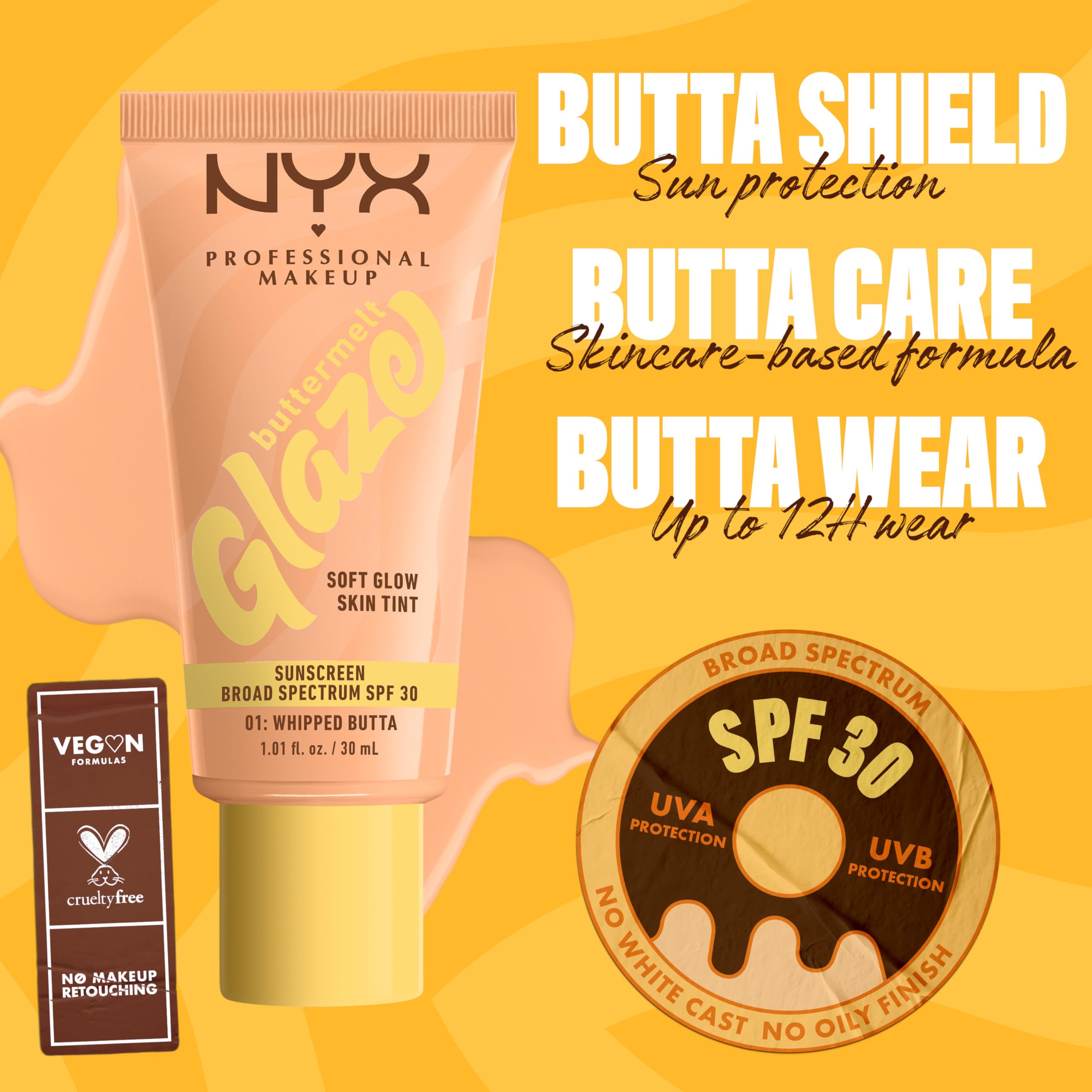 Foto 5 pulgar | Crema Hidratante Con Color Nyx Professional Makeup Buttermelt Glaze - Venta Internacional.