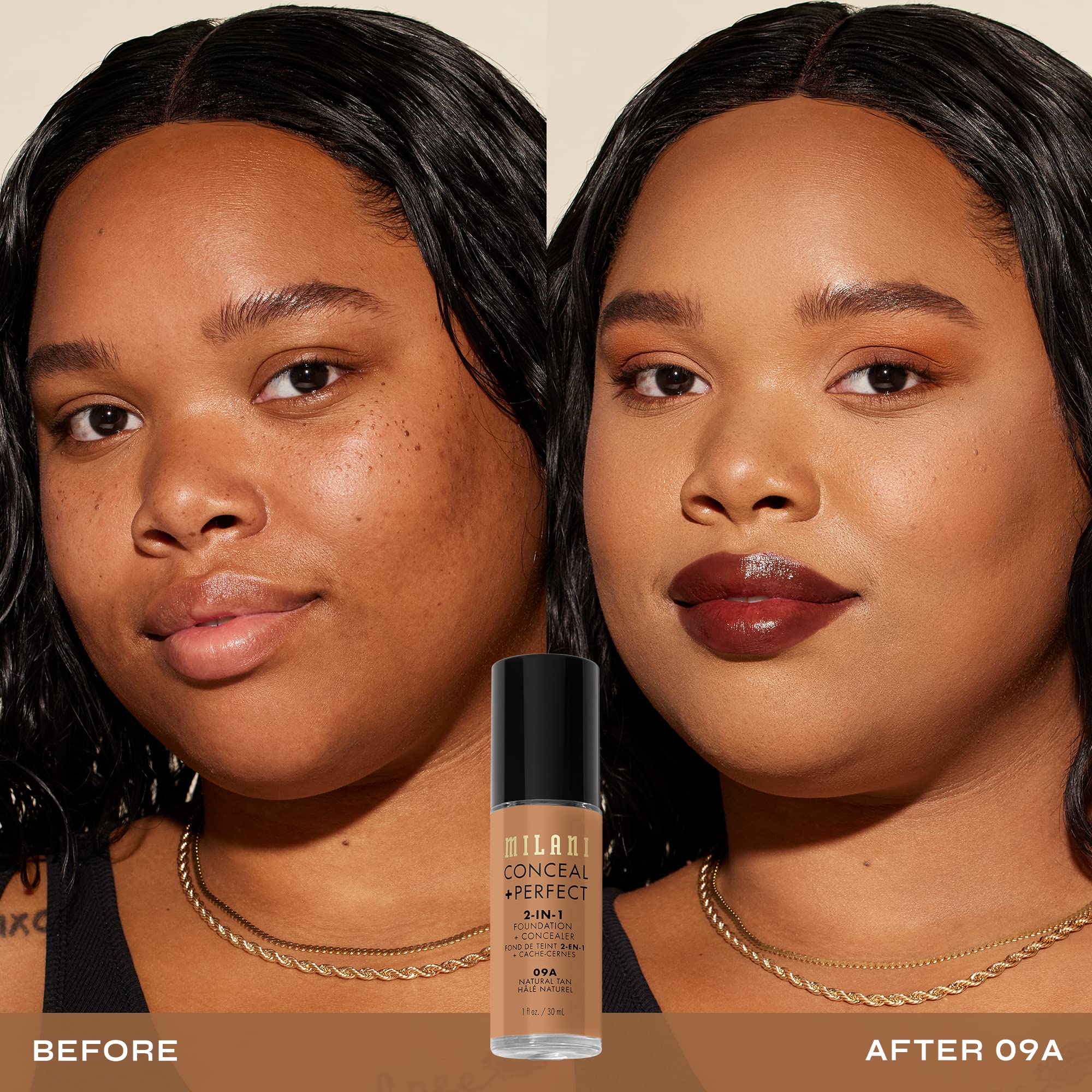 Foto 3 pulgar | Base Milani Conceal + Perfect Natural Tan 2 en 1 de 30 ml - Venta Internacional