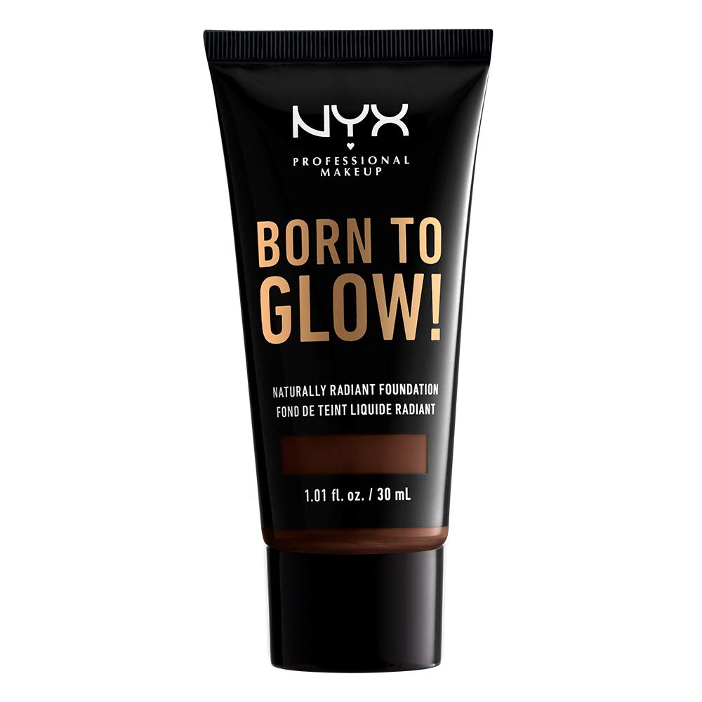 Maquillaje Profesional De Base Nyx Born To Glow Deep Ebony - Venta Internacional.