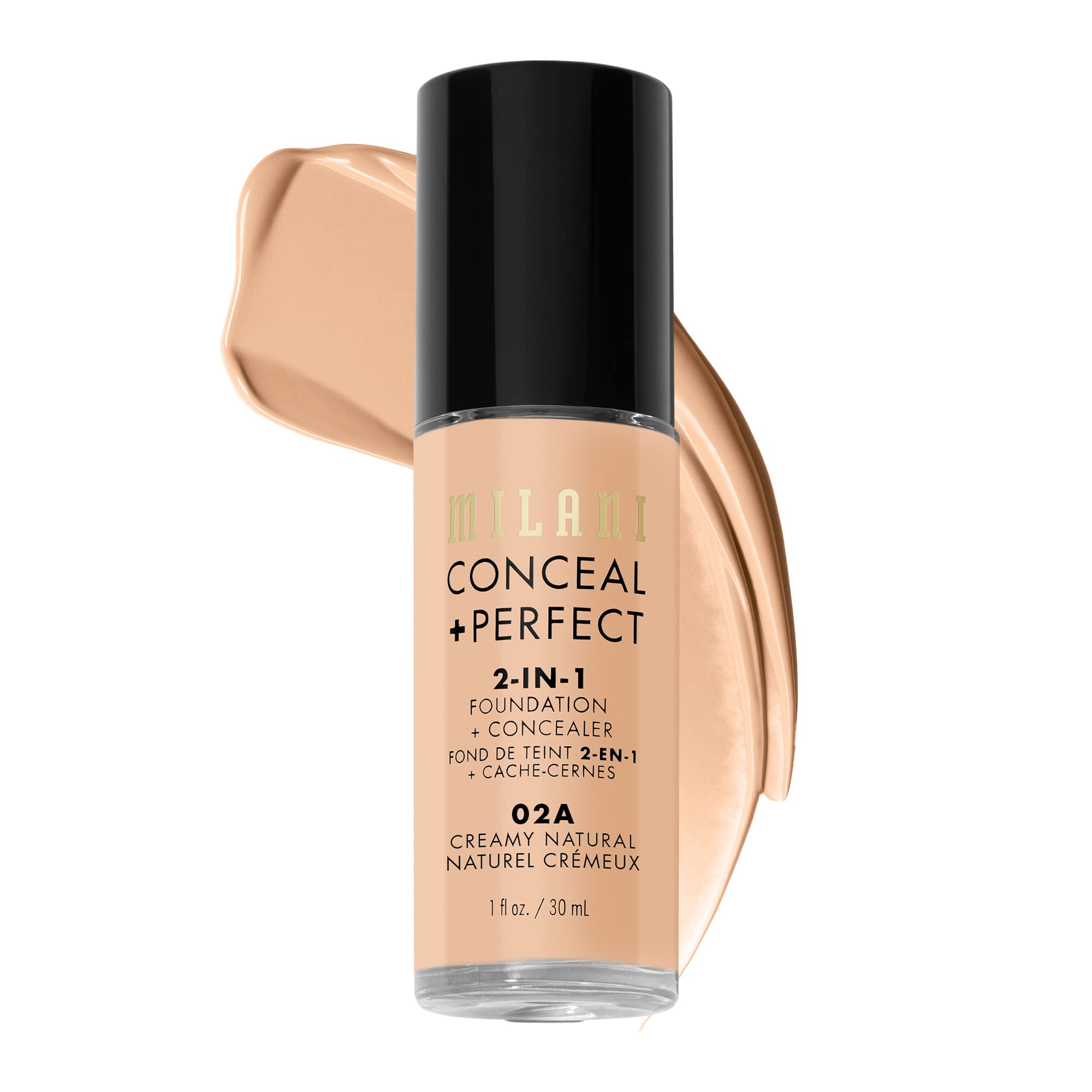 Base Milani Conceal + Perfect 2 en 1 Cremosa Natural 30 ml - Venta Internacional