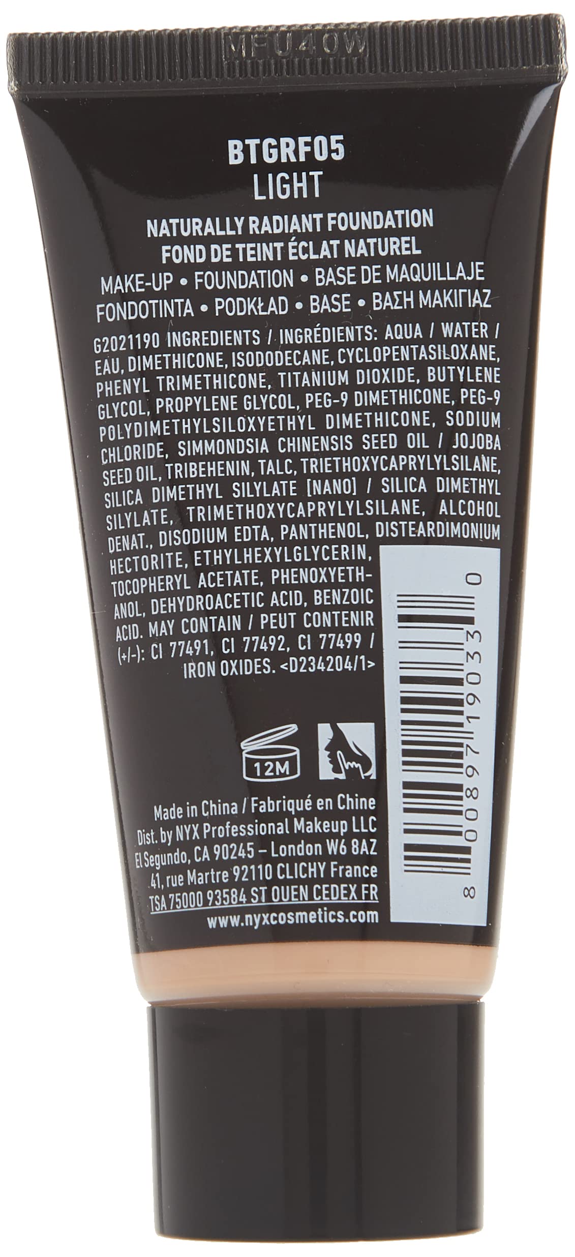 Foto 3 pulgar | Base Nyx Professional Makeup Born To Glow Medium - Venta Internacional.