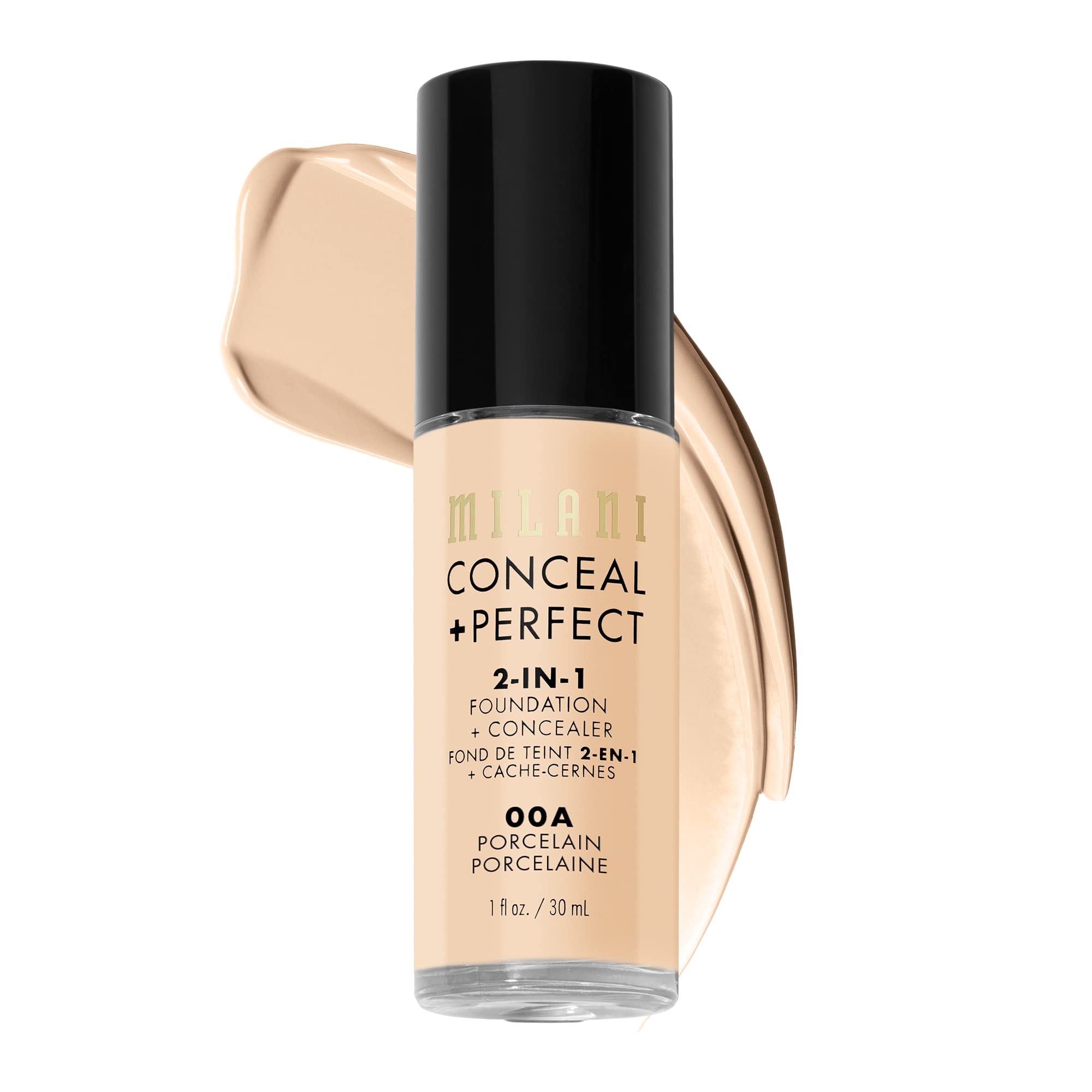 Base Milani Conceal + Perfect 2 en 1 de Porcelana de 30 ml - Venta Internacional