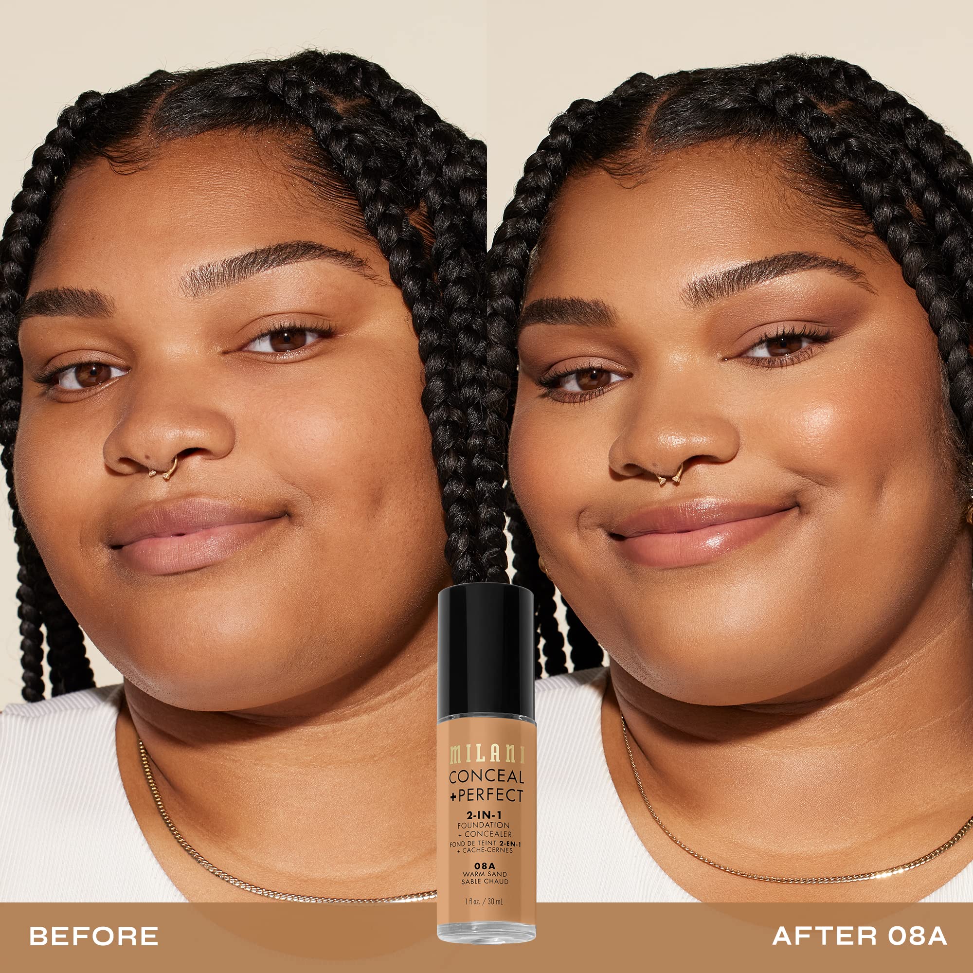 Foto 3 pulgar | Base De Maquillaje Líquida Milani Conceal + Perfect Warm Sand 30 Ml - Venta Internacional.