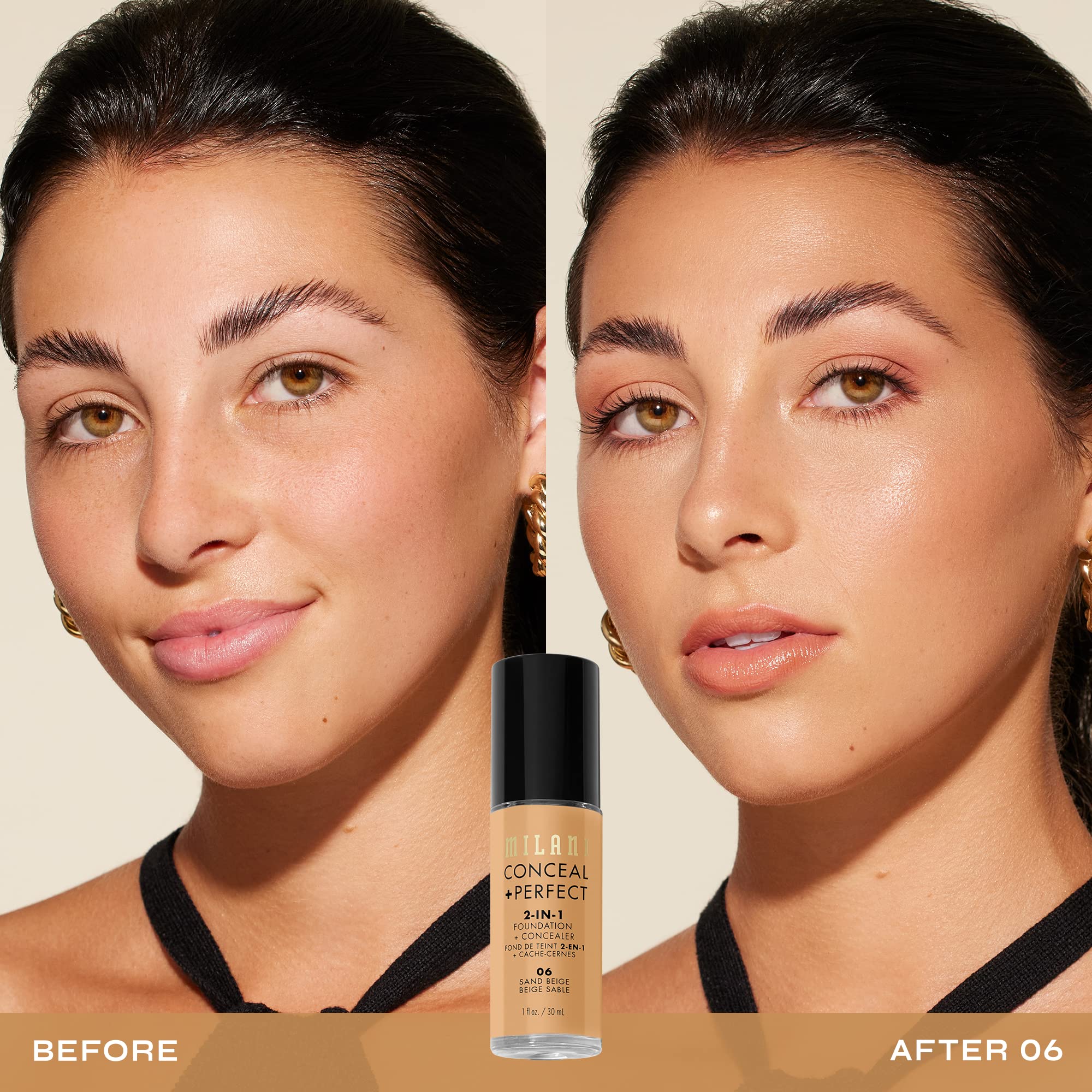 Foto 3 pulgar | Base Milani Conceal + Perfect 2 En 1 Sand Beige 30 Ml - Venta Internacional.