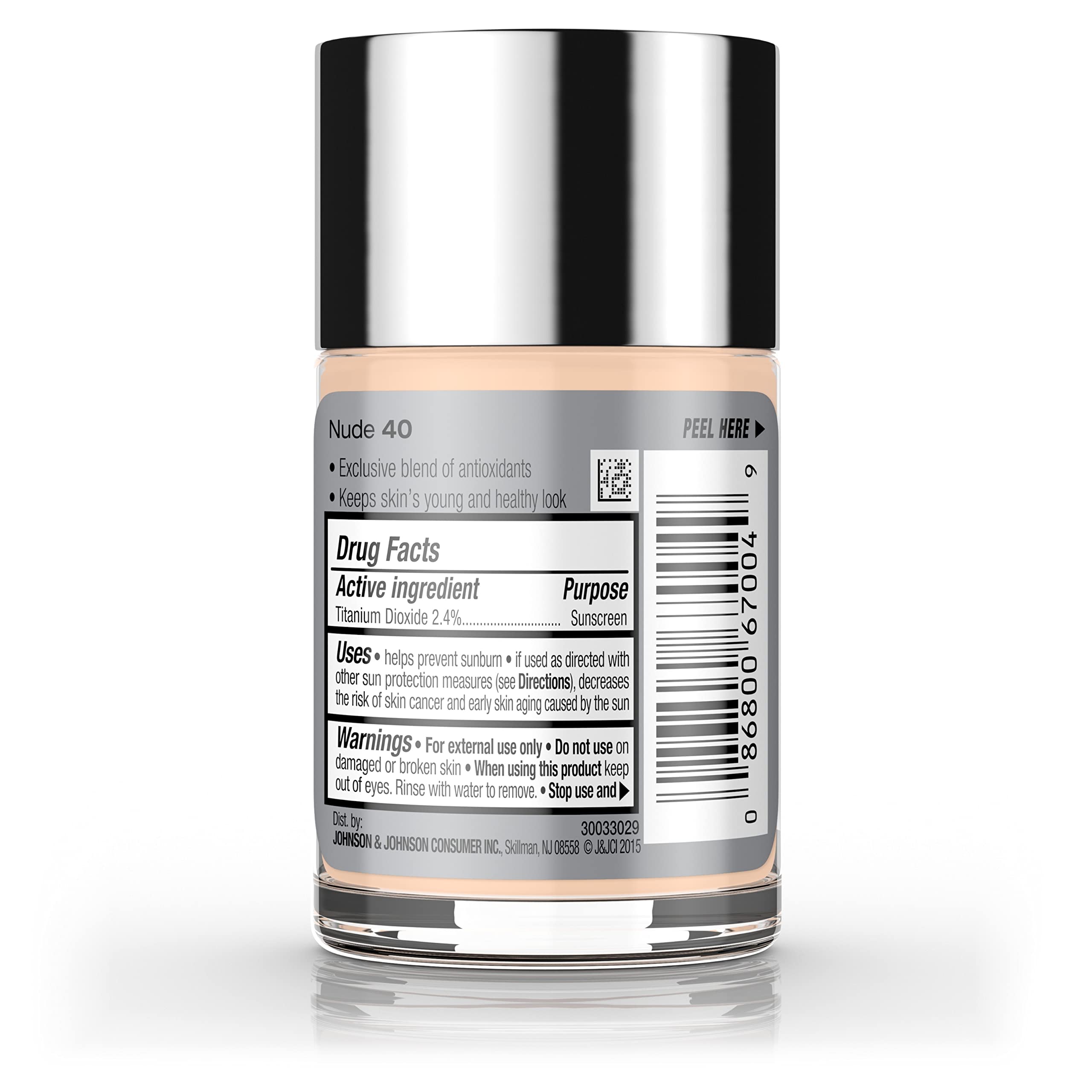 Foto 7 pulgar | Líquido Para Piel Saludable Foundation Neutrogena Spf 20 30 Ml 40 Nude - Venta Internacional.