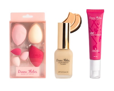 Foto 1 | Kit Maquillaje Diana Fletes Gold Edition Porcelain Bpep-01 Con Primer Y Esponjas