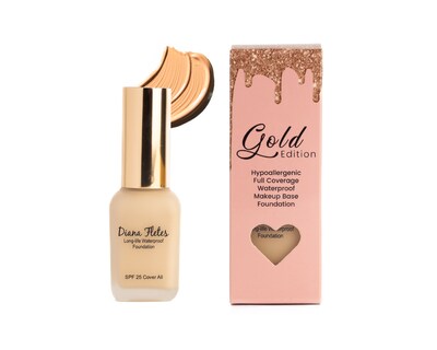 Foto 2 | Kit Maquillaje Diana Fletes Gold Edition Porcelain Bpep-01 Con Primer Y Esponjas