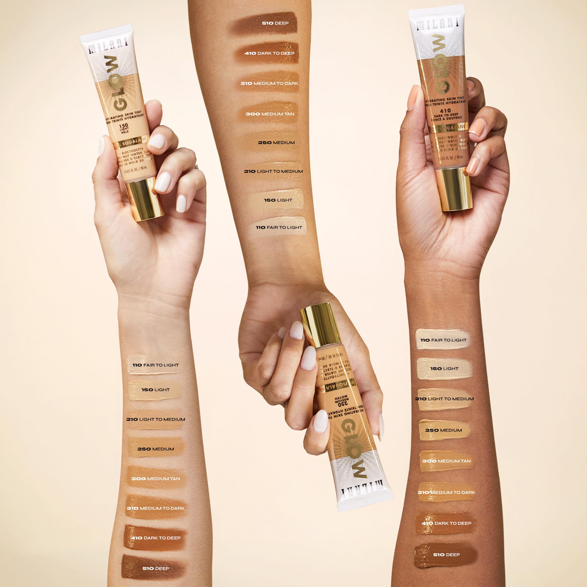 Foto 4 pulgar | Tinte Para Piel Milani Glow Hydrating Con Escualano 29% 30 Ml - Venta Internacional.