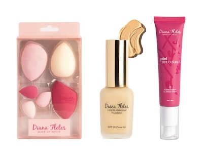 Foto 1 | Kit de Maquillaje Diana Fletes Gold Edition Ivory Biep-01 con Primer y Esponjas
