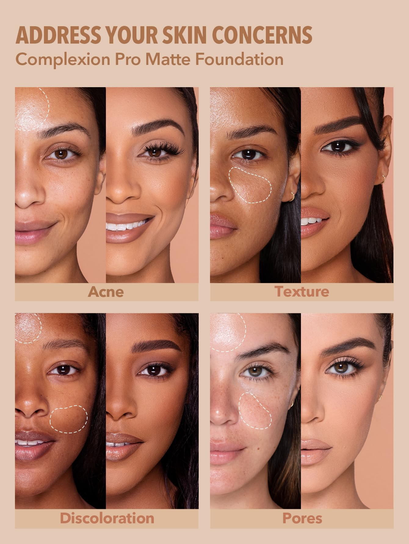 Foto 5 pulgar | Base Sheglam Cobertura Total Nude - Venta Internacional
