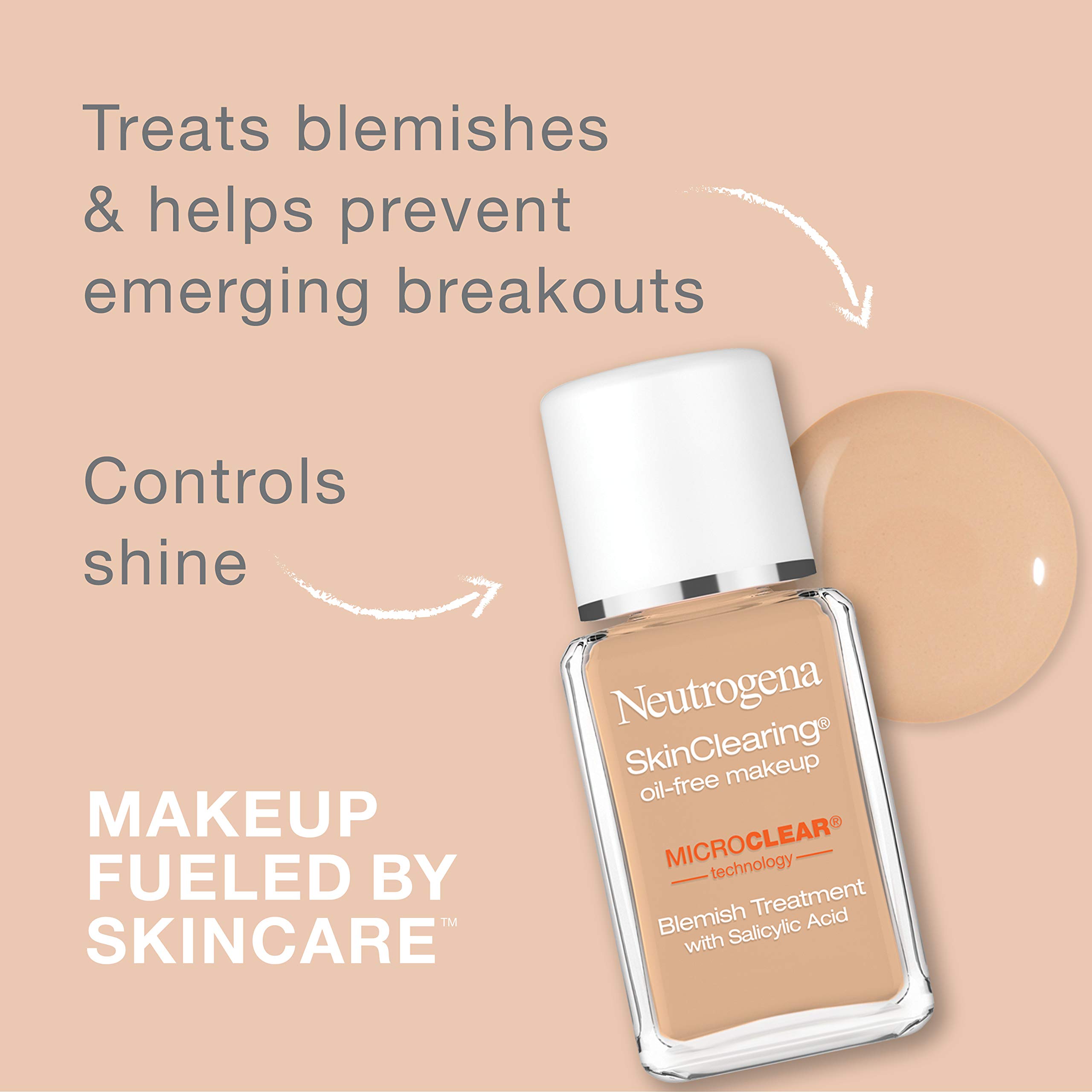 Foto 3 pulgar | Maquillaje Neutrogena Skinclearing, Sin Aceite, Color Beige Suave, 50 X 30 Ml - Venta Internacional.