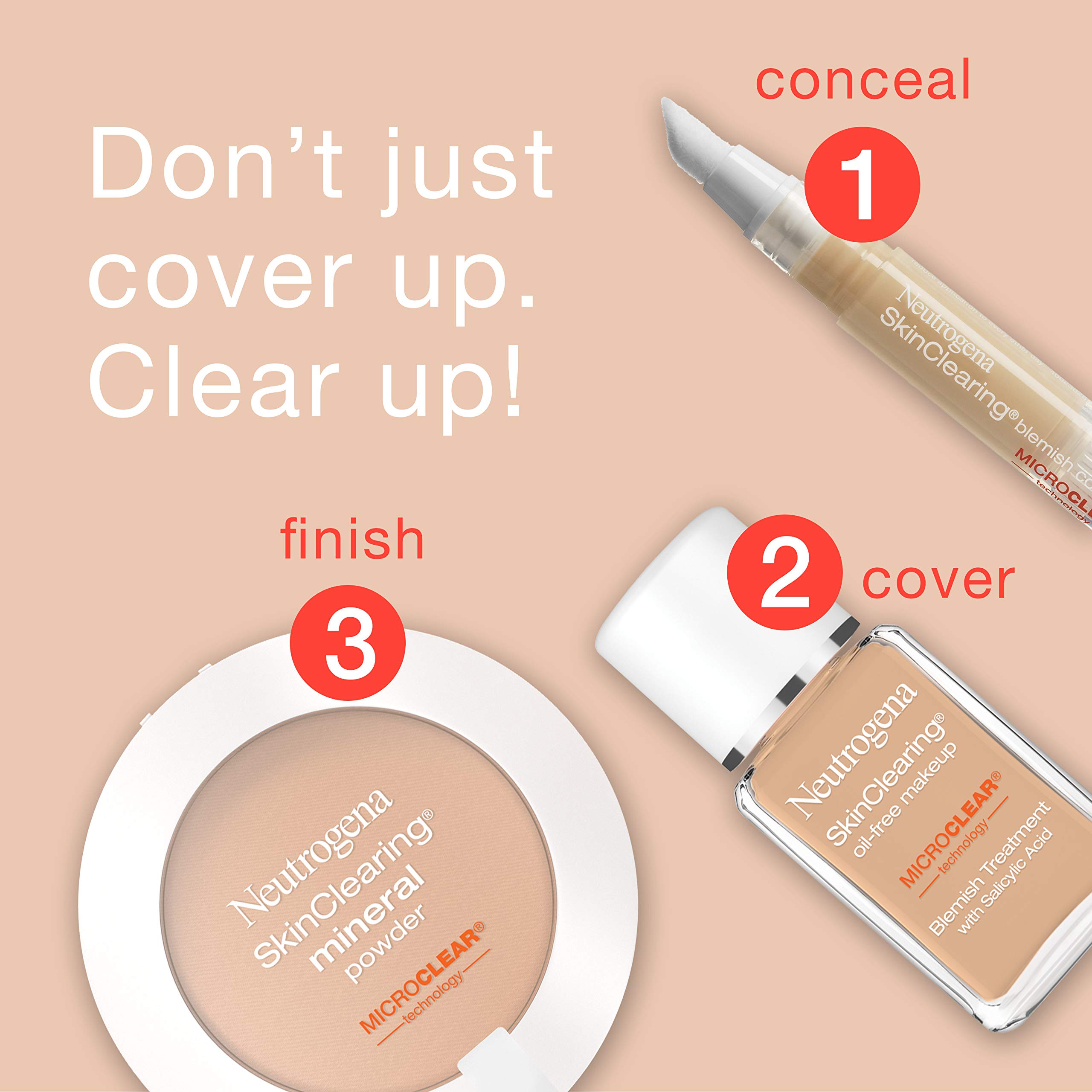 Foto 6 pulgar | Maquillaje Neutrogena Skinclearing, Sin Aceite, Color Beige Suave, 50 X 30 Ml - Venta Internacional.