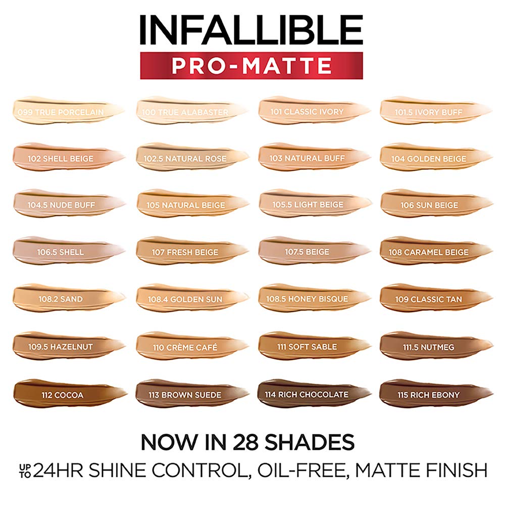 Foto 6 pulgar | Base De Maquillaje L'oreal Paris Infallible Pro-matte Natural Rose 30 Ml - Venta Internacional.