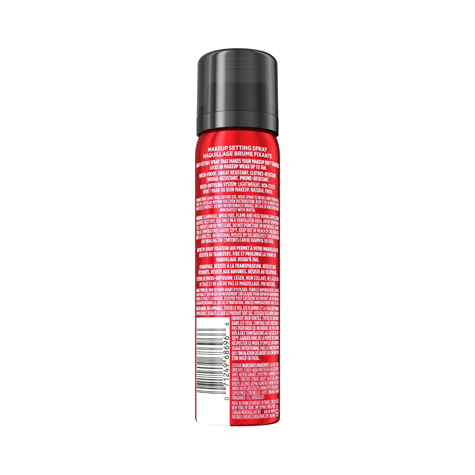 Foto 7 | Spray Fijador L'oreal Paris Infallible 3 Segundos, 50 Ml - Venta Internacional.