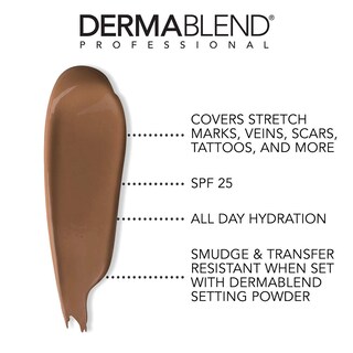 Foto 2 | Maquillaje Para Piernas Y Cuerpo Foundation Dermablend, 70 W, Color Dorado Oscuro - Venta Internacional.