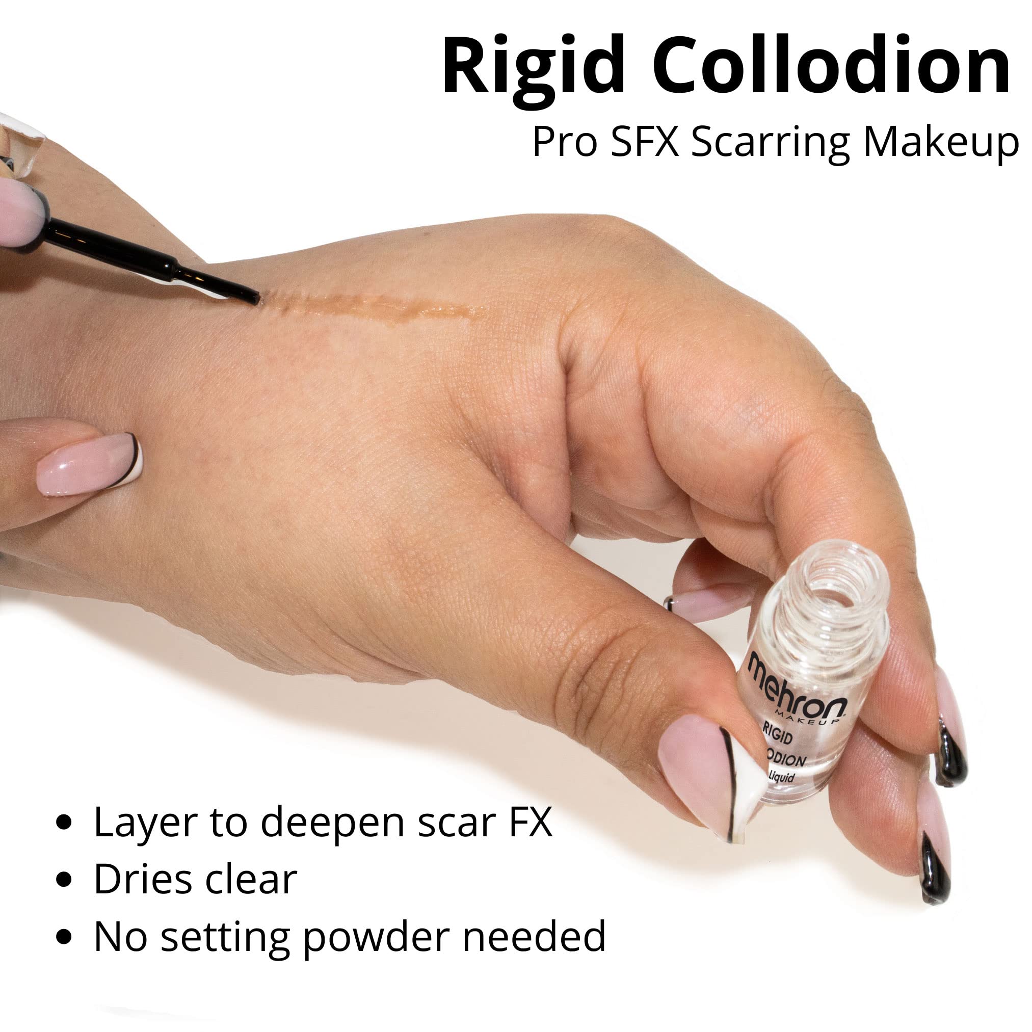 Foto 4 pulgar | Líquido Rígido De Colodión Para Cicatrices Makeup Mehron, 4 Ml, Para Película - Venta Internacional.