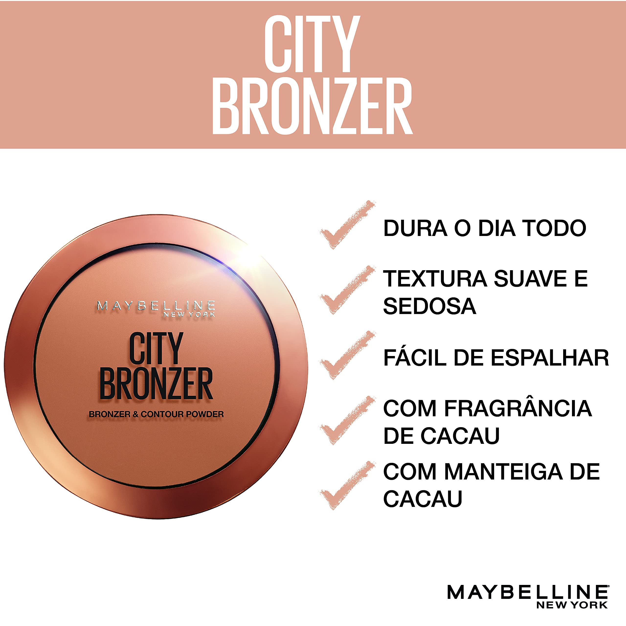Foto 7 pulgar | Maquillaje En Polvo Bronceador Maybelline New York City 200 9 Ml - Venta Internacional.