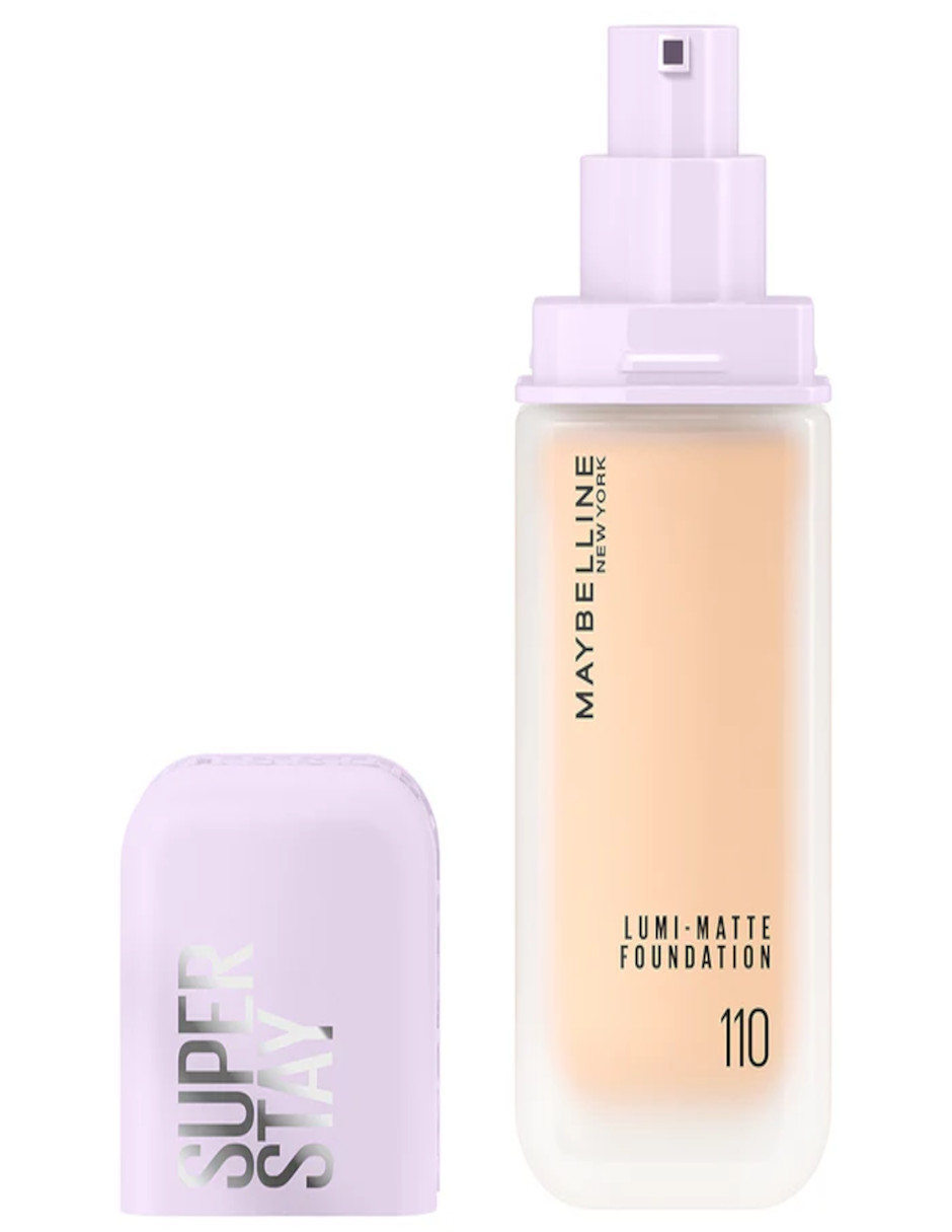 Foto 3 pulgar | Base de Maquillaje Maybelline Super Stay Lumi Matte 110 + Termo de Agua de Regalo Güish