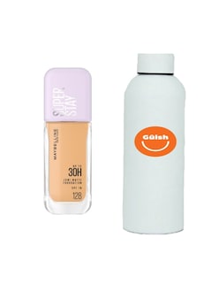 Foto 1 | Base De Maquillaje Líquida Maybelline Super Stay Lumi Matte+termo De Agua De Regalo Güish