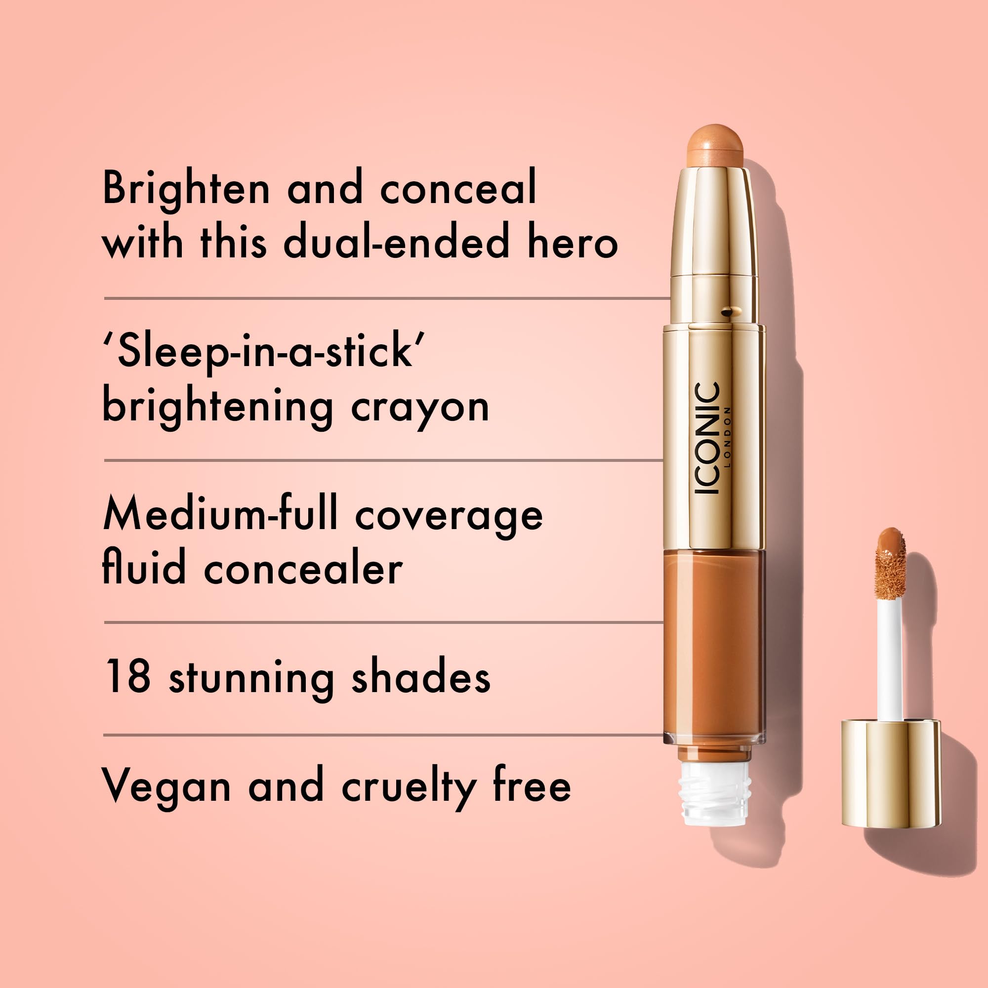 Foto 3 pulgar | Corrector Iconic London Radiant Creamy Liquid + Crayon Duo - Venta Internacional.
