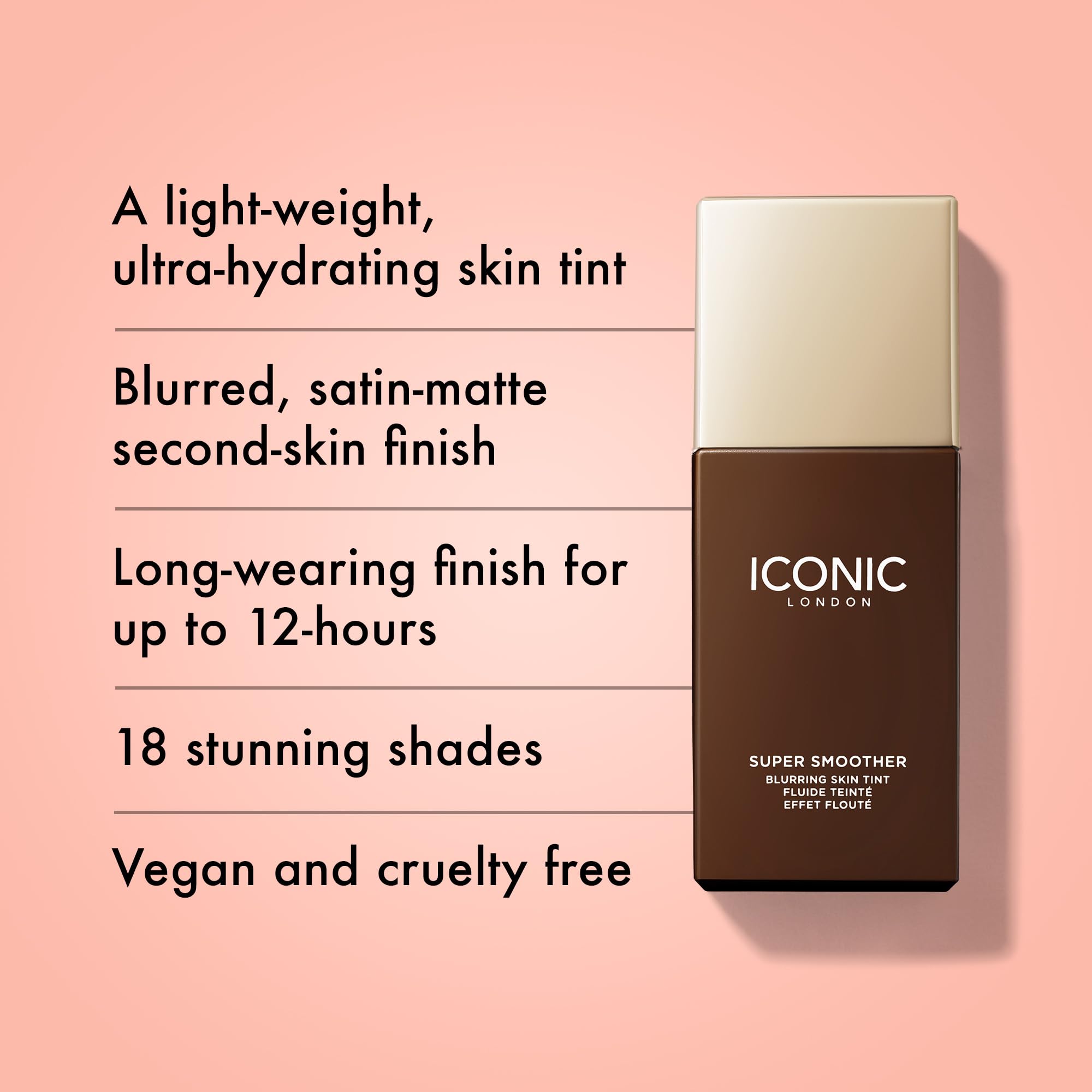 Foto 3 pulgar | Crema Hidratante Con Color Iconic London Super Smoother Warm Rich 30 Ml - Venta Internacional.