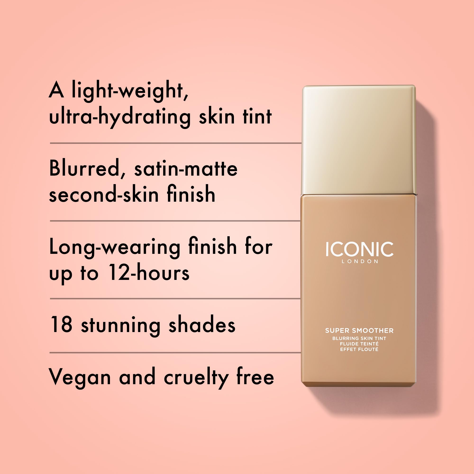 Foto 3 pulgar | Crema Hidratante Con Color Iconic London Super Smoother, 30 Ml, Libre De Crueldad Animal - Venta Internacional.