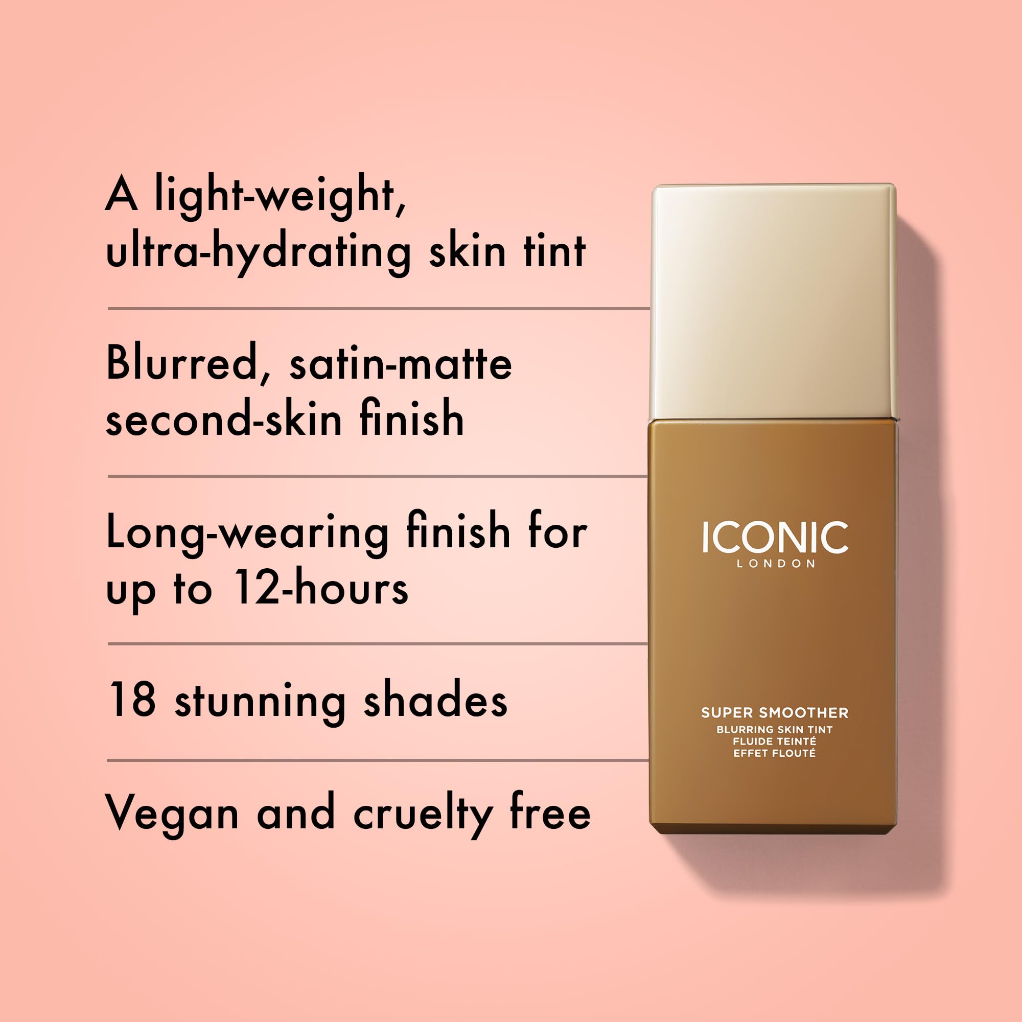 Foto 3 pulgar | Crema Hidratante Con Color Iconic London Super Smoother Golden Deep - Venta Internacional.