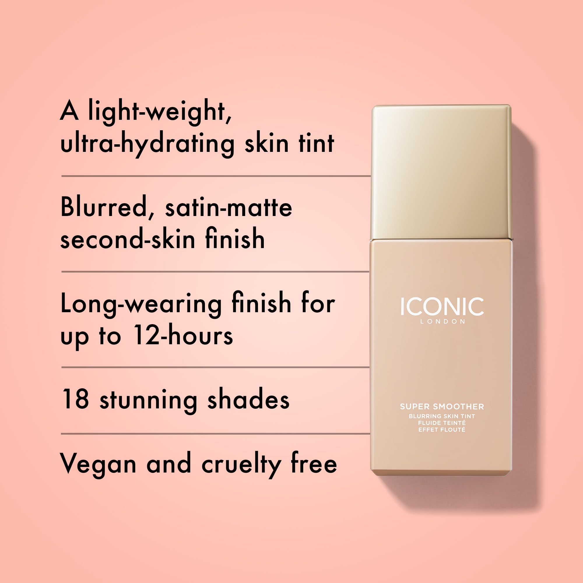 Foto 2 | Crema Hidratante Con Color Iconic London Para Piel Supersuave Y Borrosa - Venta Internacional.