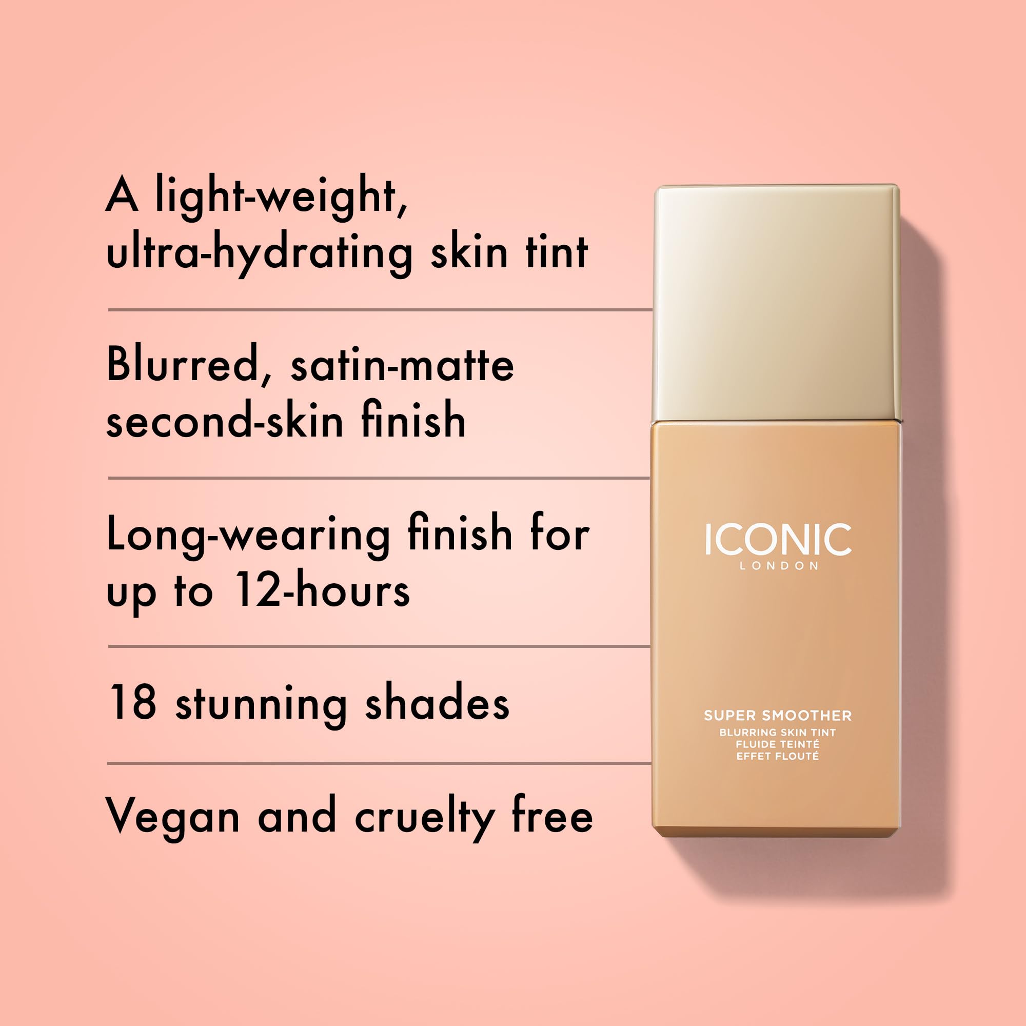 Foto 2 | Crema Hidratante Con Color Iconic London Para Piel Supersuave Y Borrosa - Venta Internacional.