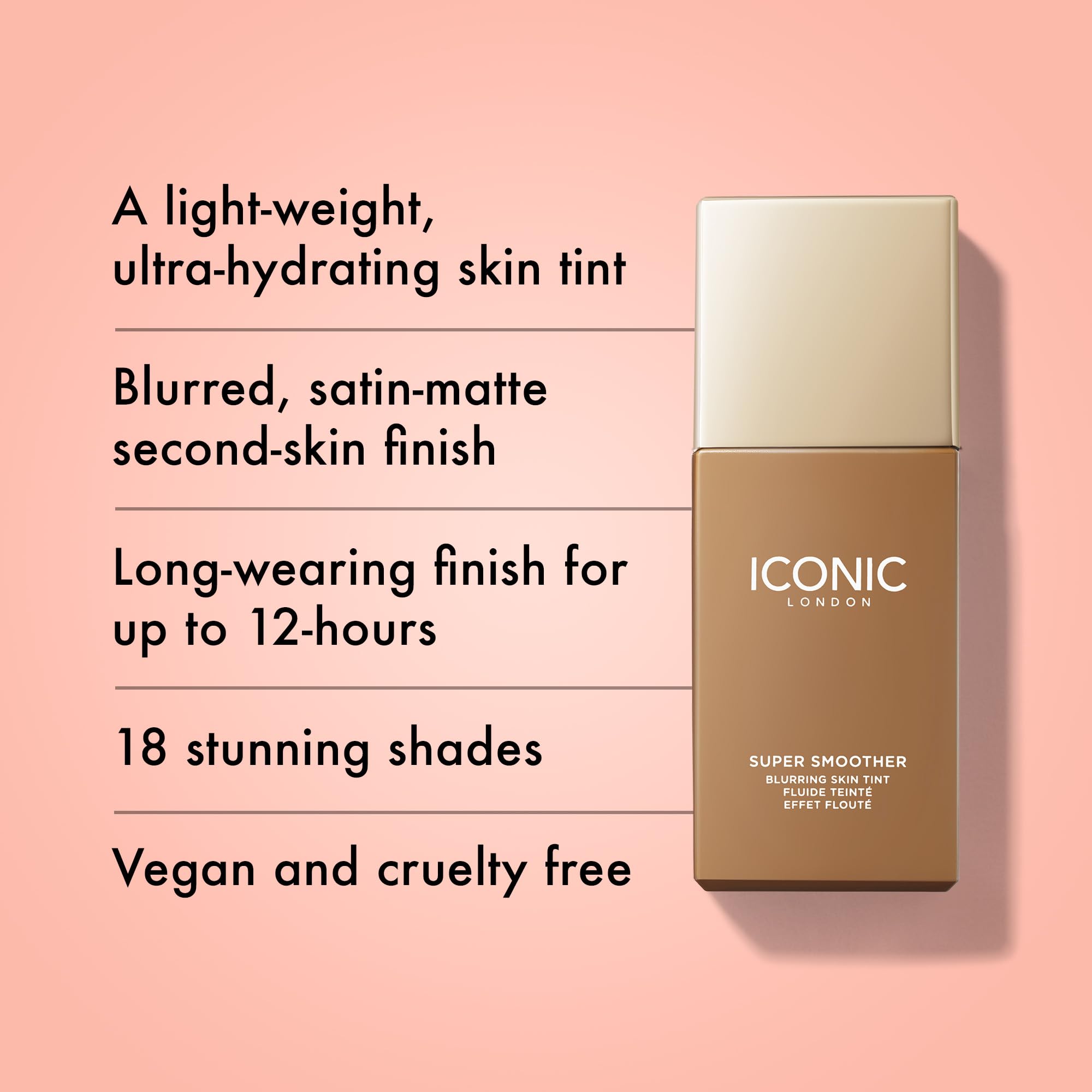 Foto 3 pulgar | Crema Hidratante Con Color Iconic London Super Smoother Neutral Tan - Venta Internacional.