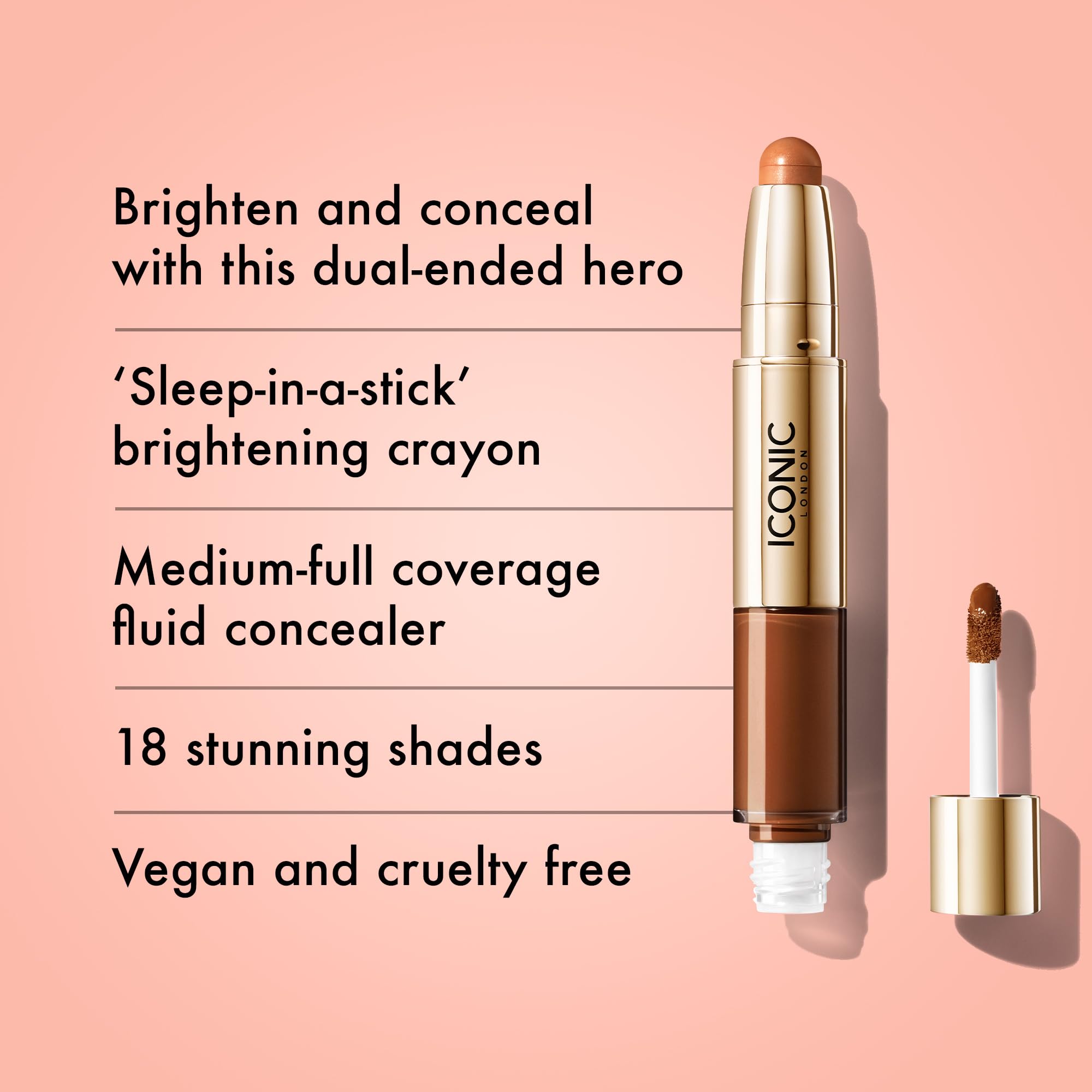 Foto 3 pulgar | Corrector Iconic London Radiant Golden Rich, Vegano, Libre De Crueldad Animal - Venta Internacional.