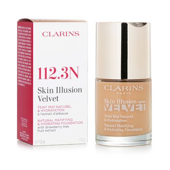 Foto 3 pulgar | Base Clarins Skin Illusion Velvet Hidrating 112.3n - Venta Internacional.